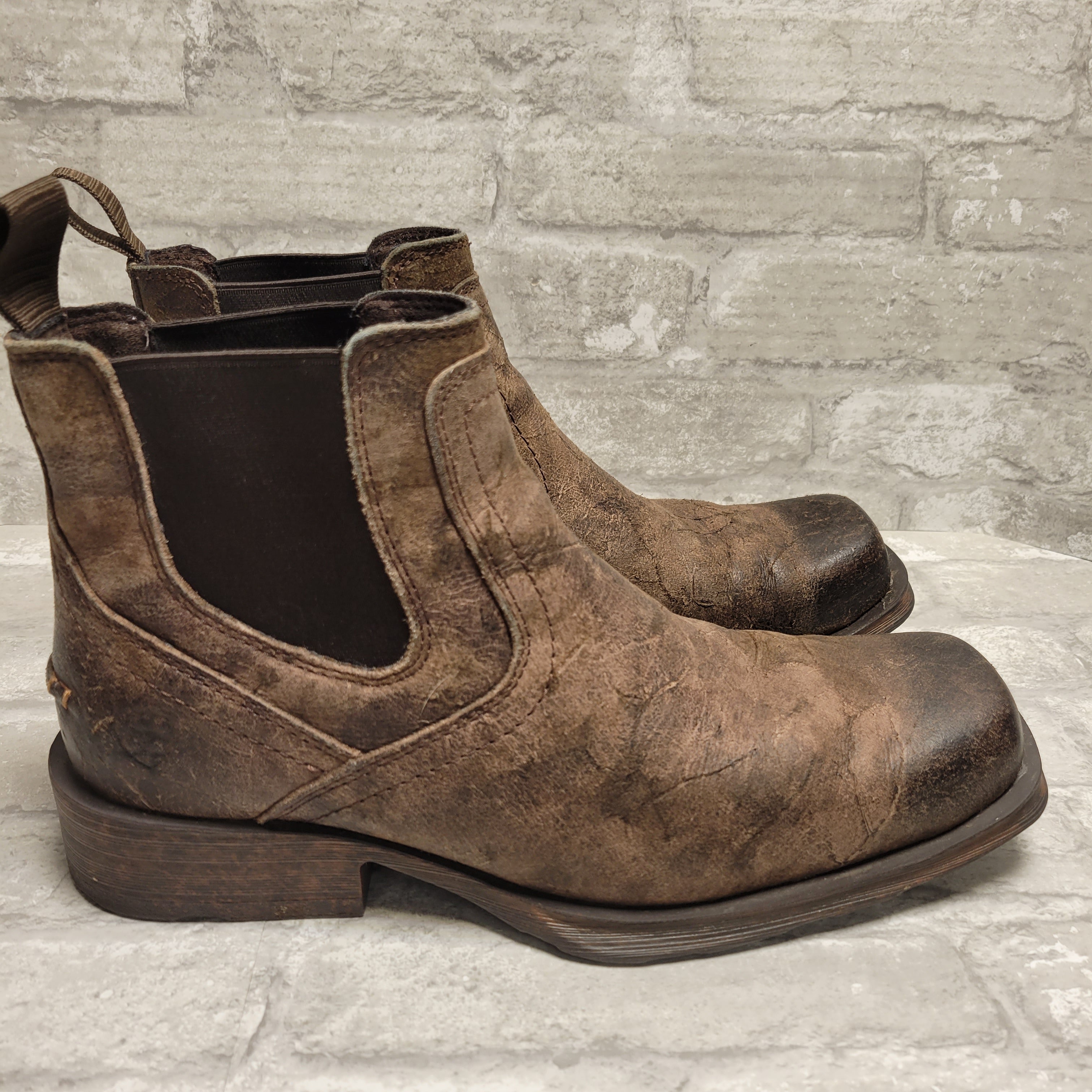 Ariat Men's Stone Midtown Rambler Square Toe Boots, Brown 9.5D (8012220563694)